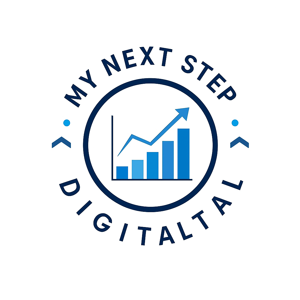 My Next Step Digital company logo representing growth and digital innovation.