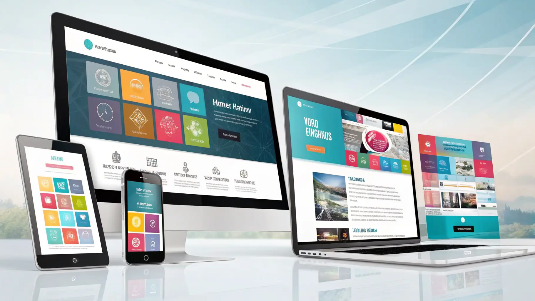 Modern responsive website designs by My Next Step Digital