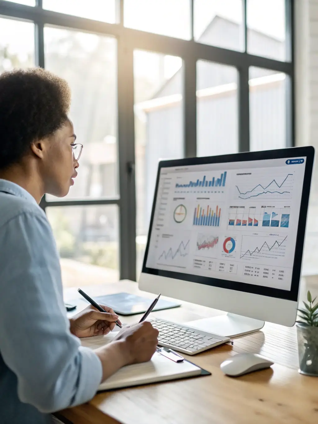A graphic illustrating the process of optimizing a website for search engines, including keyword research, on-page optimization, and link building.